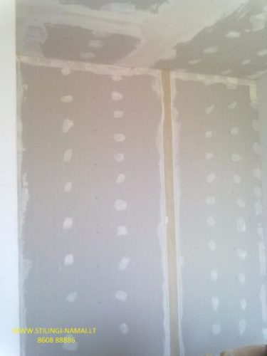 Apdaila,gipskartonio montavimas,glaistymas dažymas