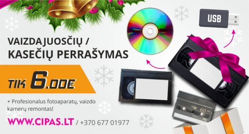 VAIZDAJUOSČIŲ / KASEČIŲ PERRAŠYMAS TIK 6EUR