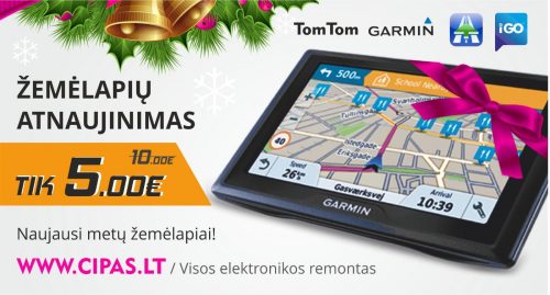 Žemėlapių naujinimas TIK 5 EUR