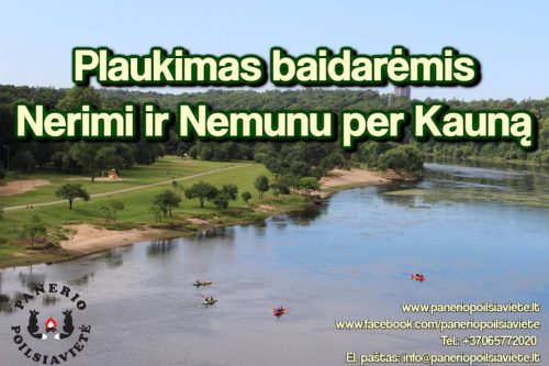 Plaukimas baidarėmis Nemunu