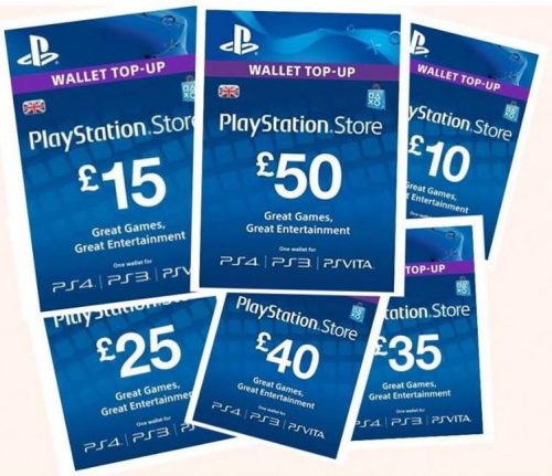 Parduodamos SONY PSN Playstation papildymo kortelės pigiau