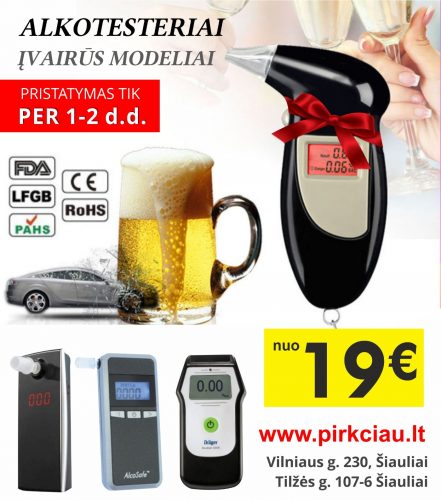 ALKOTESTERIŲ pasirinkimas