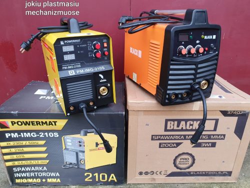 suvirinimo pusautomaciai powermat black serijos, hameleonai, reduktoriai
