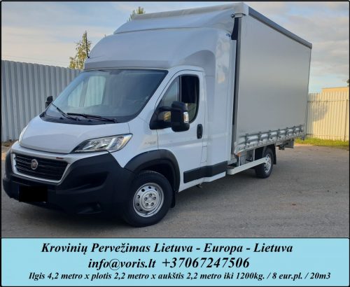 VORIS, UAB ( Kroviniu Pervezimas – Gabenimas / Perkraustymas ) Krovinių Pervežimas Tentiniu Mikroautobusiuku ( daliniai