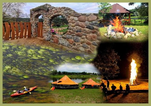 Poilsiavietė, pavėsinės, laužavietė, vieta aktyvioms lauko pramogoms