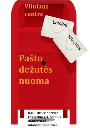 Pašto dėžutės nuoma Vilniaus centre