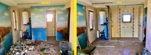 Griovimo darbai Klaipėdoje / sienų griovimas Klaipėda/