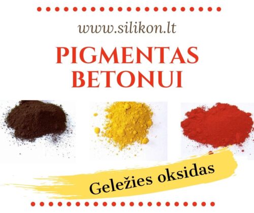 Betono dažai – geležies oksidas