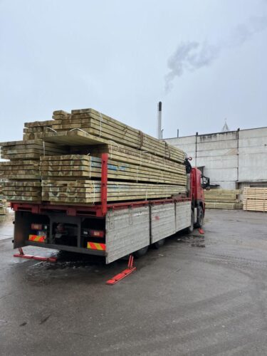 Impregnuota statybinė mediena iki 9,0m ilgio
