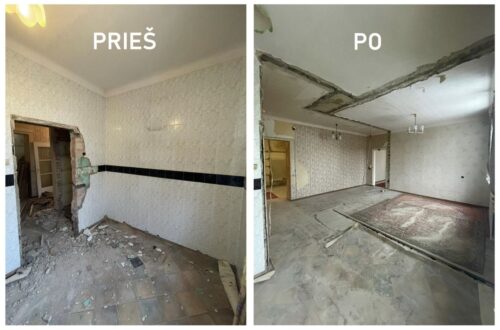 Sienu griovimas Klaipeda