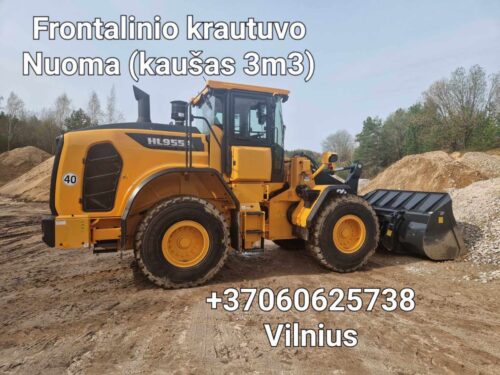 Frontalo nuoma. Vezame juodzemi, zvyra, skalda, atsijas, frezuota asfalta