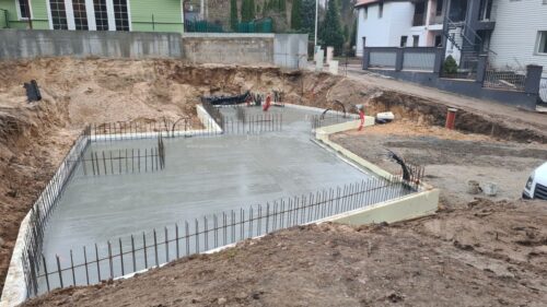 Pamatų įrengimas . Plokštuminiai pamatai