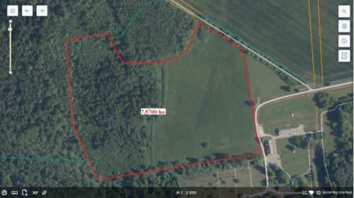 Parduodamas išskirtinėje vietoje šalia Burbiškio dvaro 7,57ha žemės sklypas