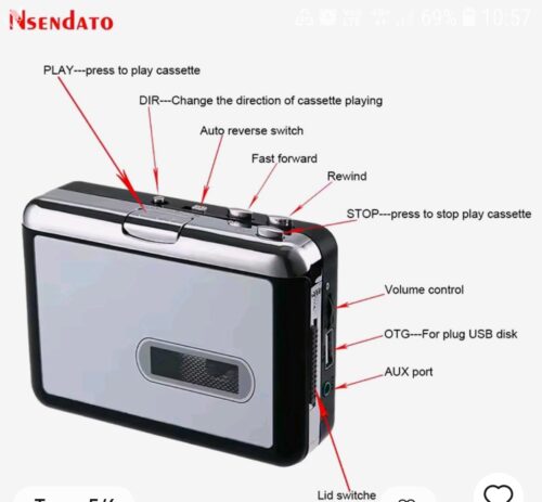 Kasetinis garso rašytuvas į USB (flešą)