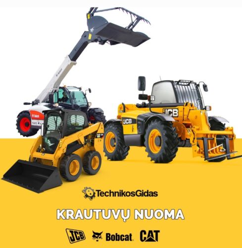 Teleskopinis krautuvas BOBCAT (MANITOU) nuoma – Technikos gidas
