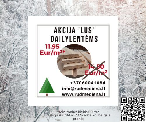 AKCIJA: Dailylentes lauko darbams.