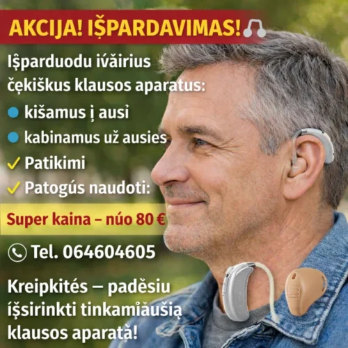 klausos aparatai