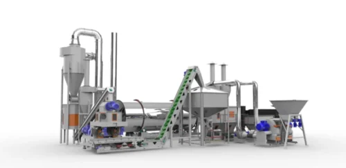 Granuliatoriai, Briketu presai siaudu granuliu gamybos linijos